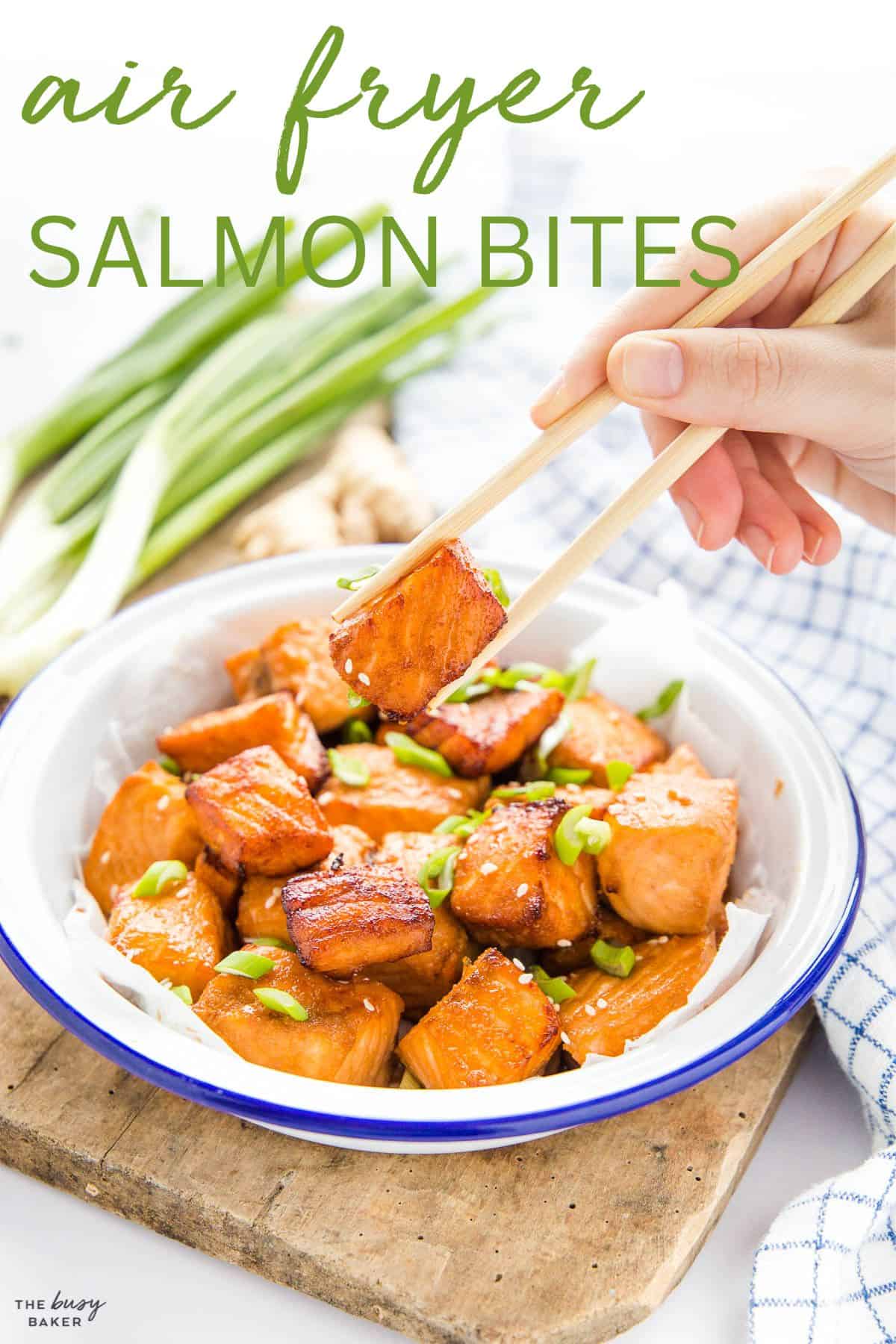 air fryer salmon bites recipe