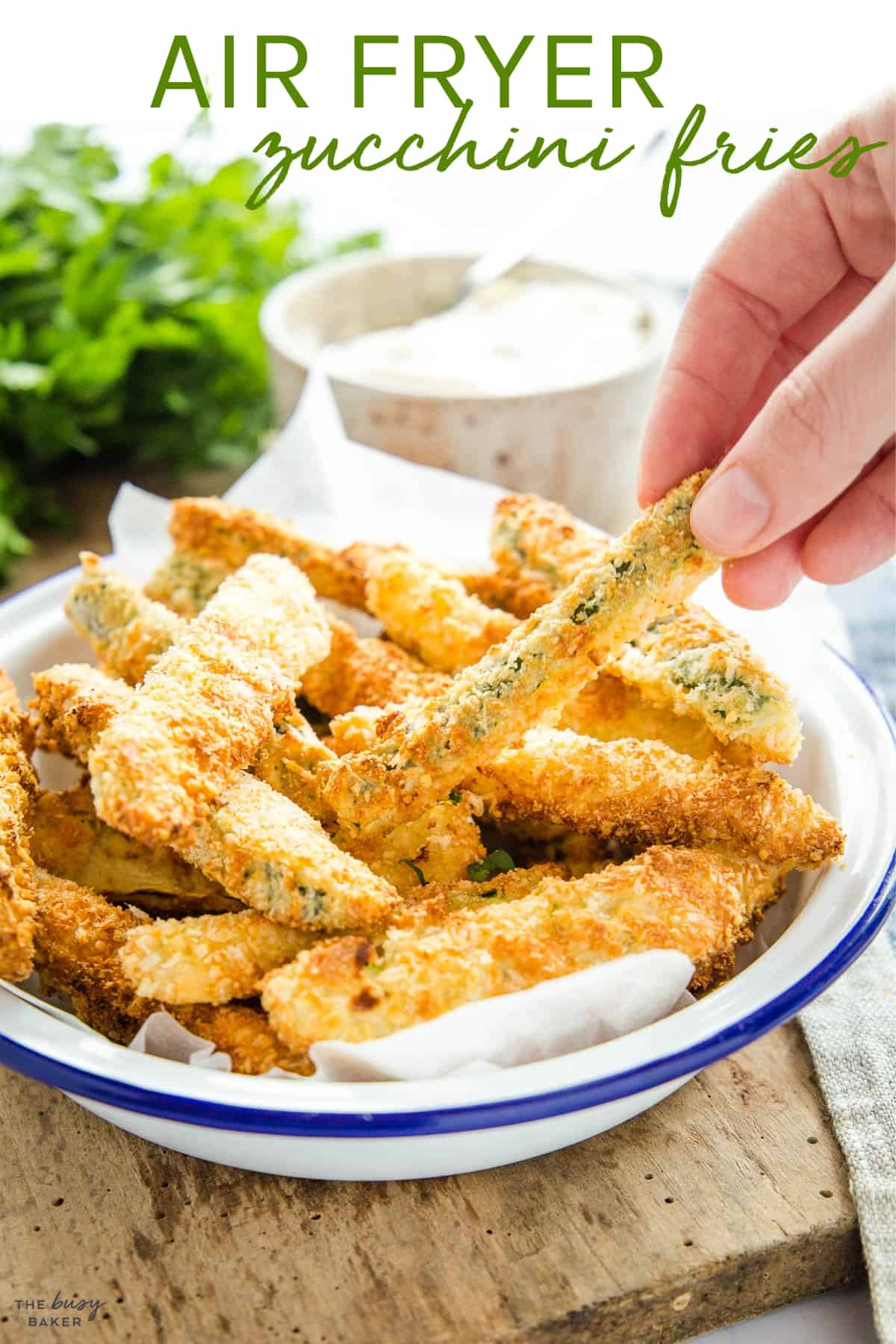 air fryer zucchini fries recipe