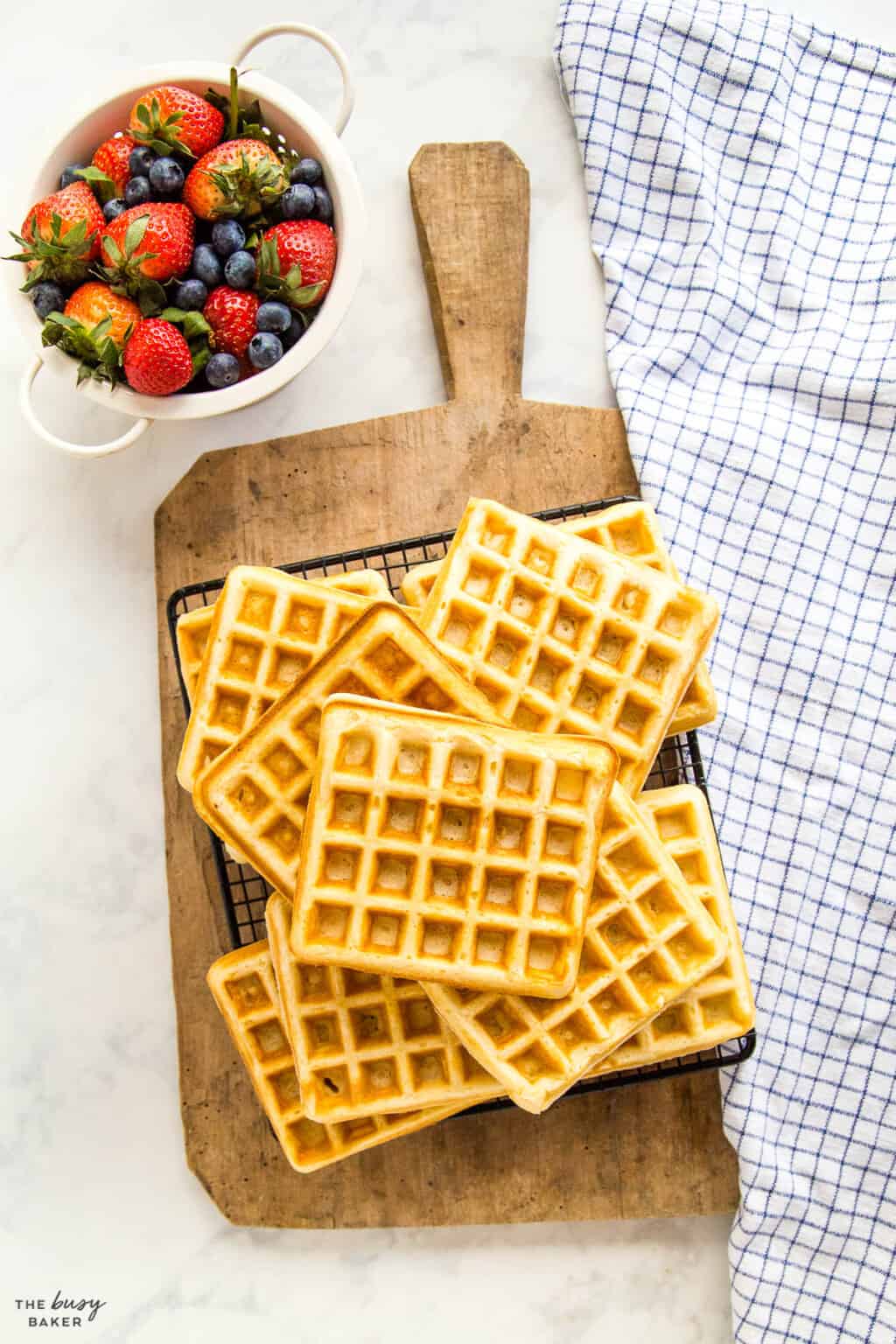 Buttermilk Waffles - The Busy Baker