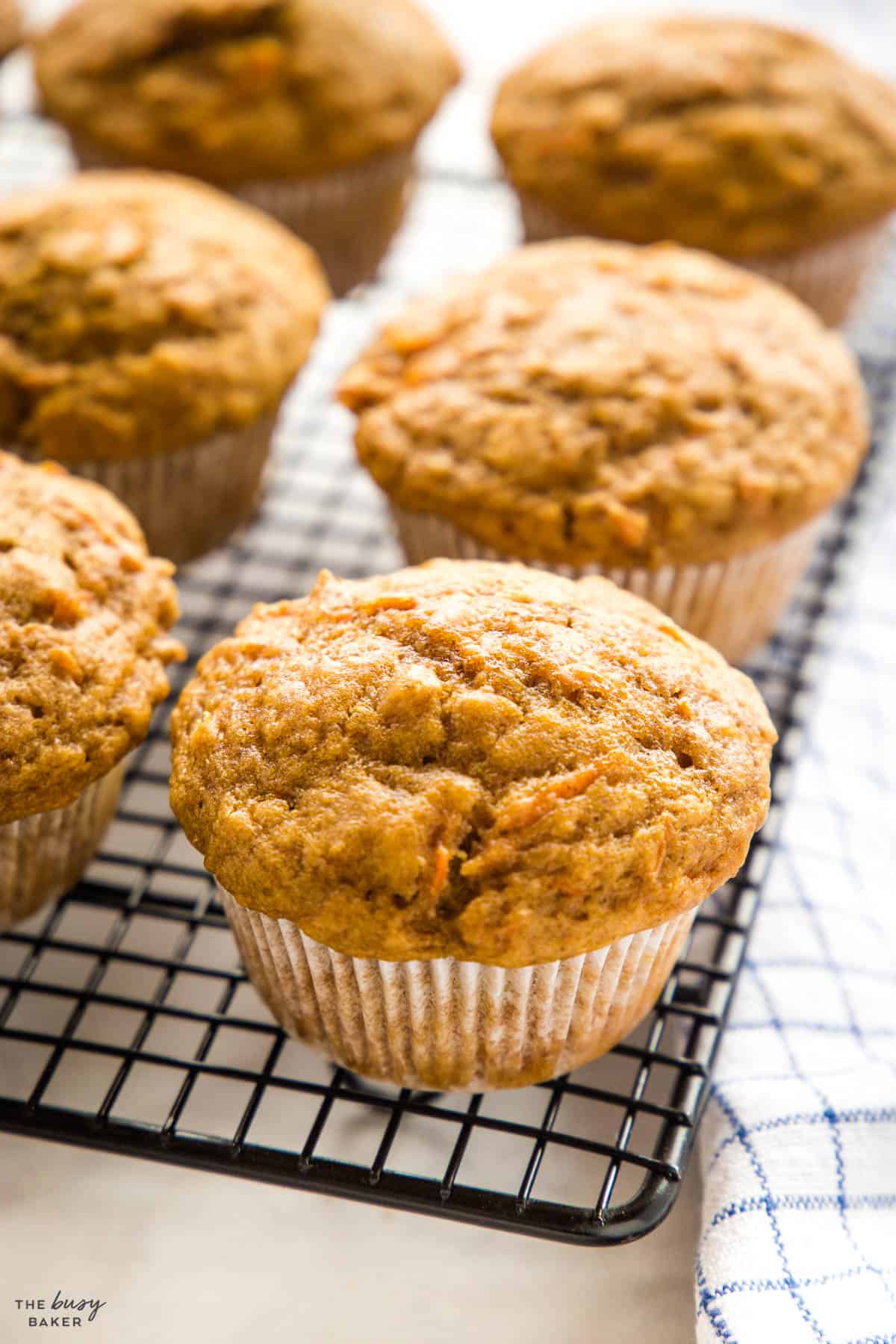 muffins with shredded carrots
