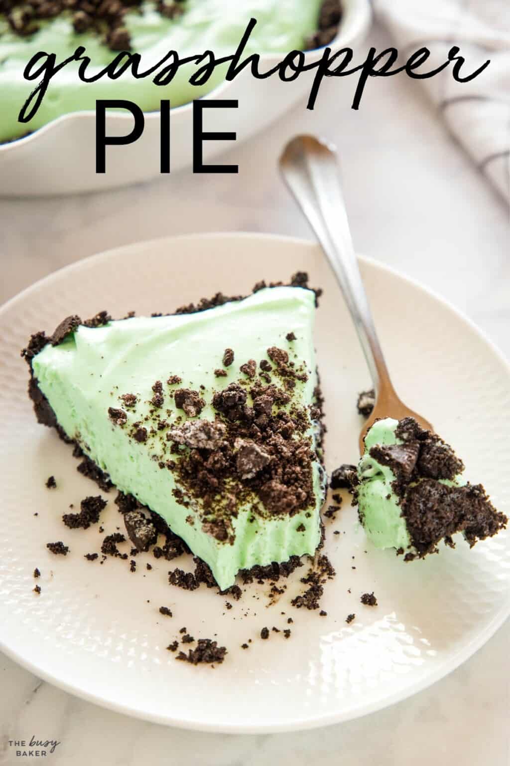 Grasshopper Pie - The Busy Baker