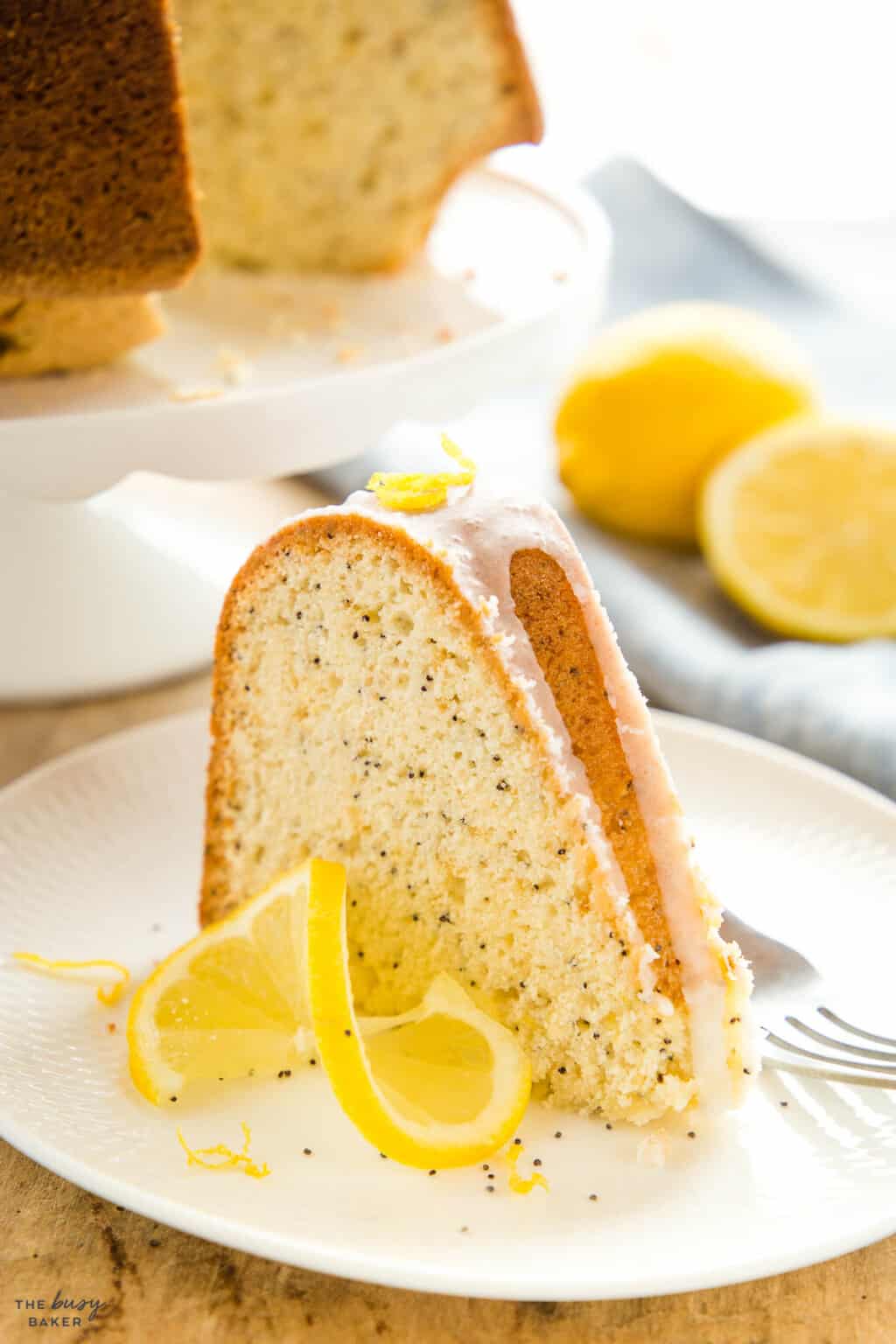 Lemon Poppy Seed Cake - The Busy Baker