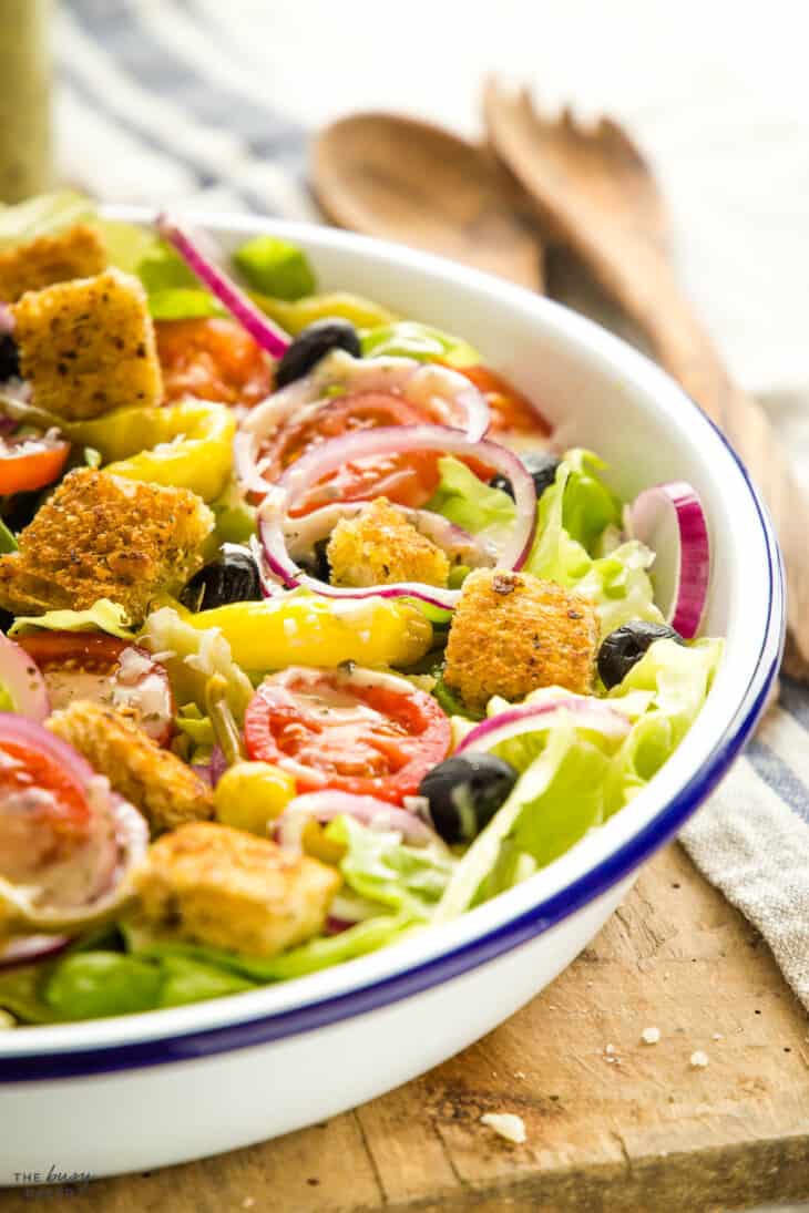 Olive Garden Salad Recipe - The Busy Baker