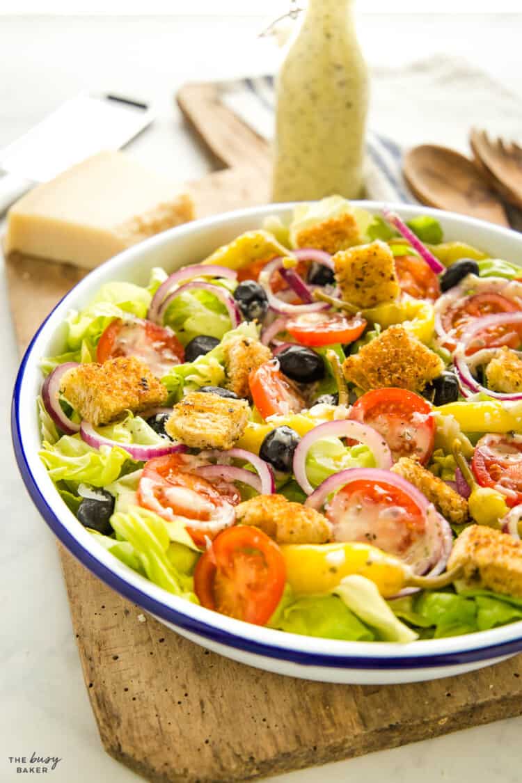Olive Garden Salad Recipe - The Busy Baker