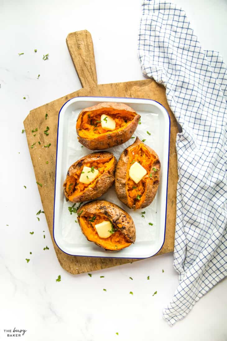 Air Fryer Baked Sweet Potatoes The Busy Baker   Air Fryer Baked Sweet Potatoes 3 730x1095 