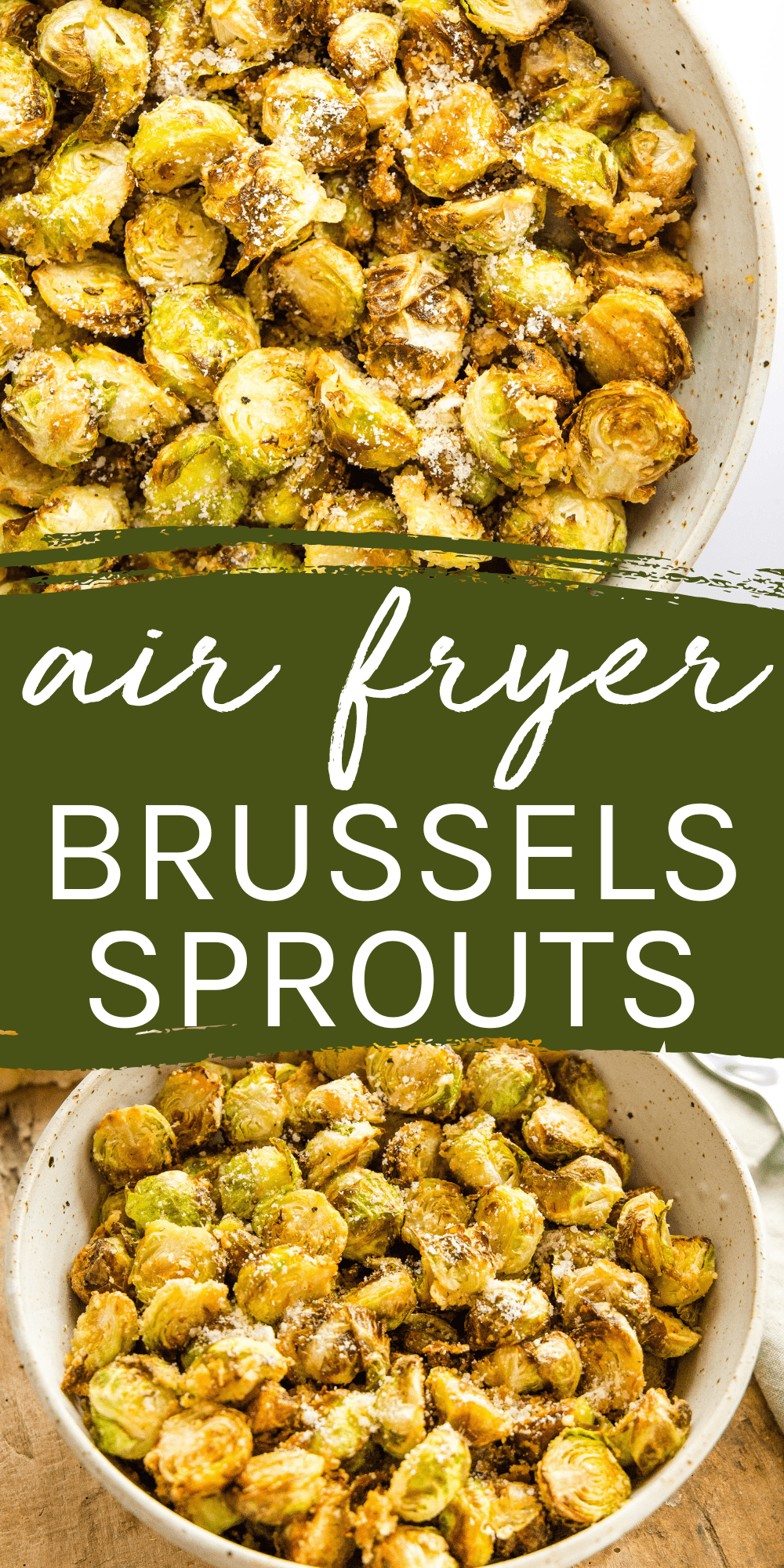 This Air Fryer Brussels Spouts recipe is the perfect healthy side dish that's ready in 20 minutes or less. Perfectly seasoned and tender with oven-roasted flavour. Recipe from thebusybaker.ca! #airfryerbrusselssprouts #brusselsprouts #airfryerveggies #airfryersidedish #airfryerrecipe #airfryer #brusselssprouts via @busybakerblog