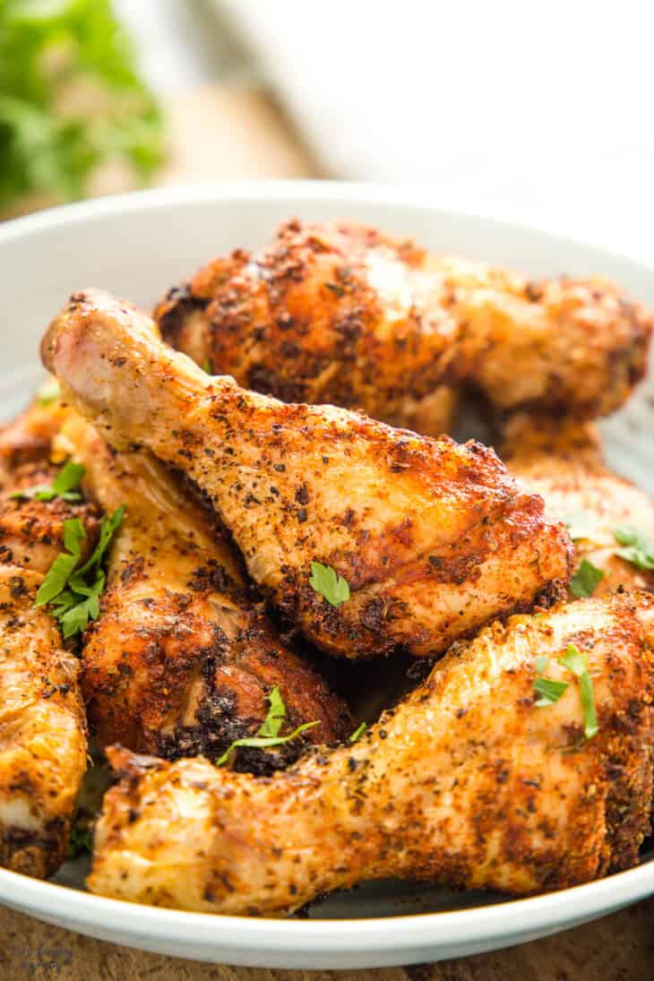 Air Fryer Chicken Drumsticks - The Busy Baker