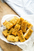 Air Fryer Garlic Bread - The Busy Baker