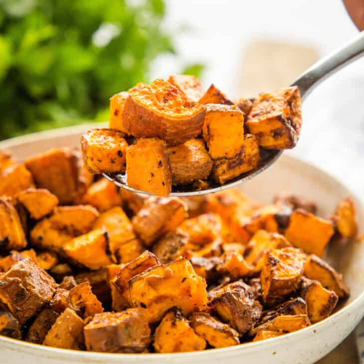 Air Fryer Sweet Potatoes - The Busy Baker