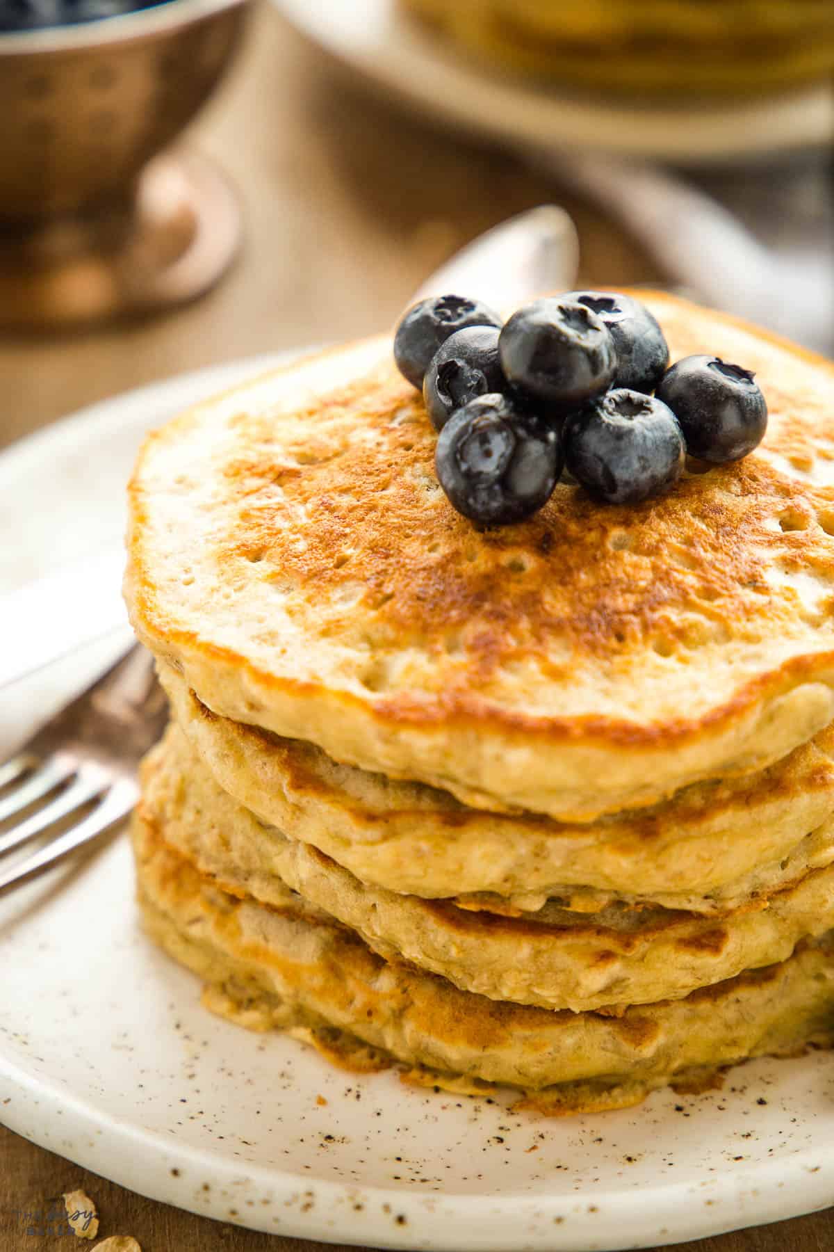 stack of banana pancakes