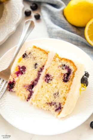 Lemon Blueberry Cake - The Busy Baker