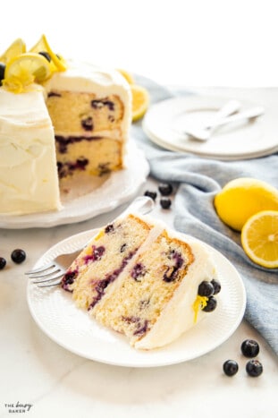 Lemon Blueberry Cake - The Busy Baker