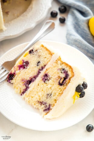 Lemon Blueberry Cake - The Busy Baker