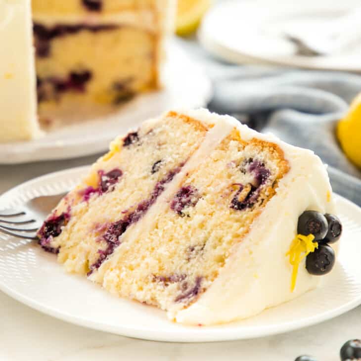 Lemon Blueberry Cake - The Busy Baker