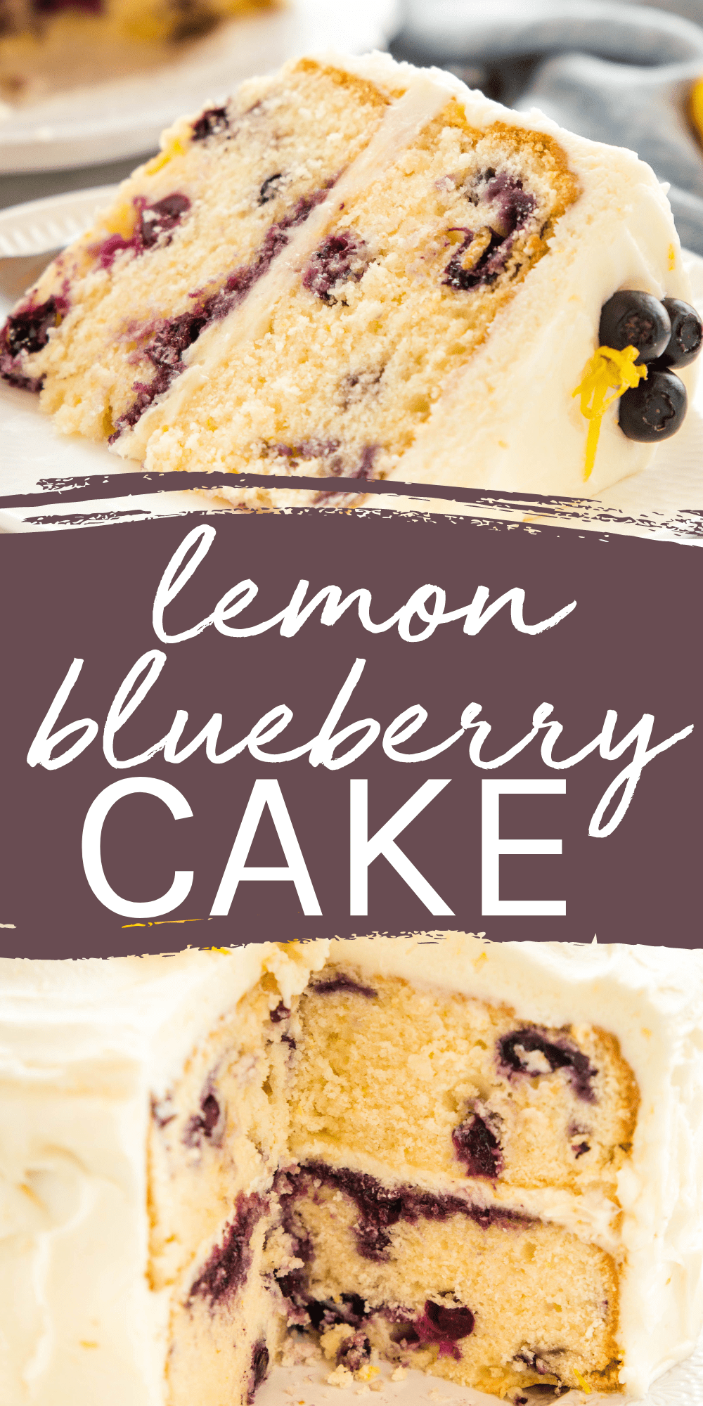 This Lemon Blueberry Cake recipe is the perfect simple dessert for spring or summer! A moist and fluffy lemon cake made with fresh blueberries and a creamy lemon buttercream frosting. Recipe from thebusybaker.ca! #lemonblueberrycake #lemoncake #blueberrycake #summercake #caketips #protips #cakebakingtips #bakingtips #caketutorial via @busybakerblog