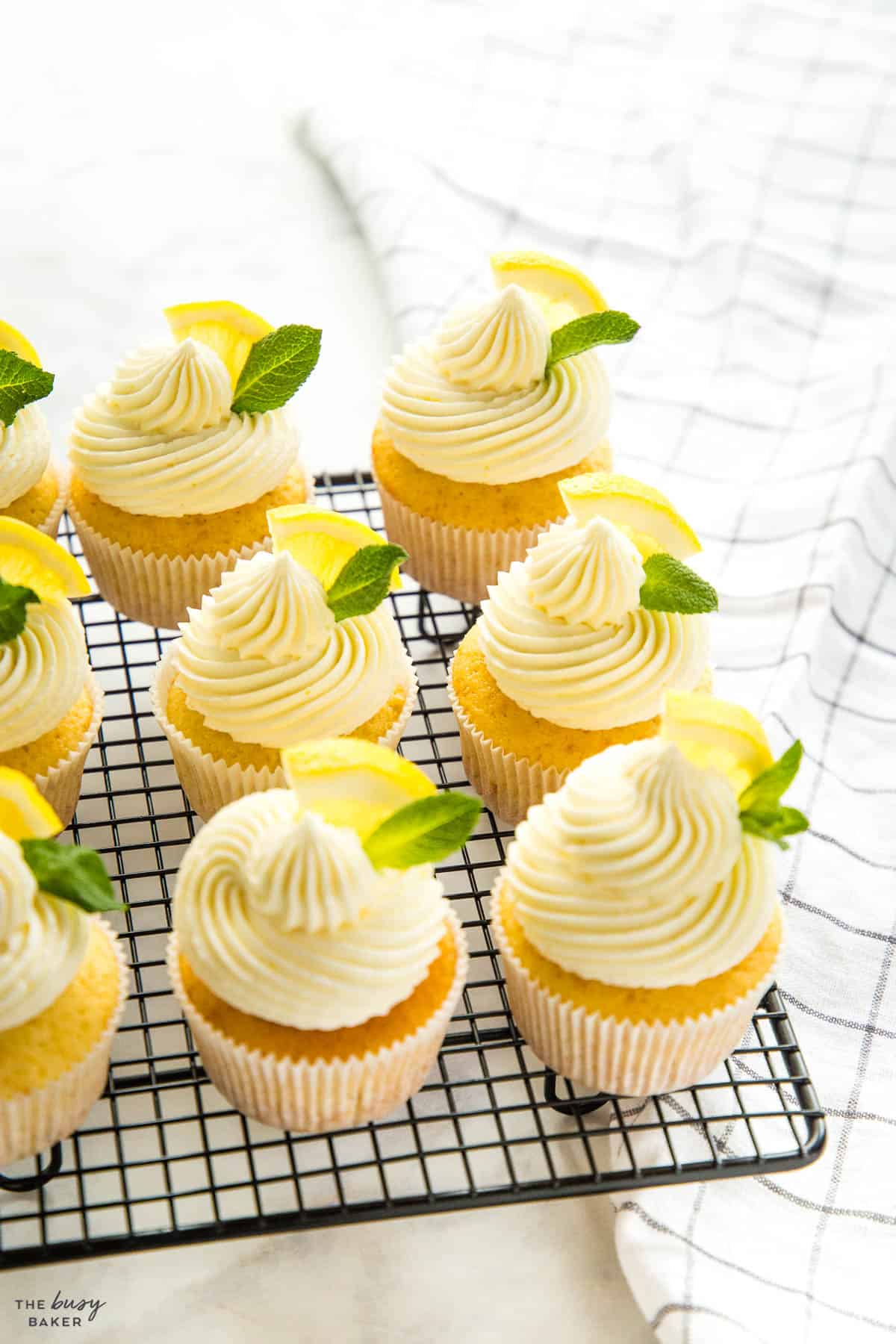 cupcakes on cooling rack