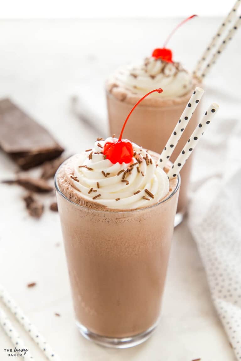 Chocolate Milkshake - The Busy Baker