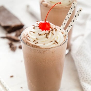 Chocolate Milkshake - The Busy Baker