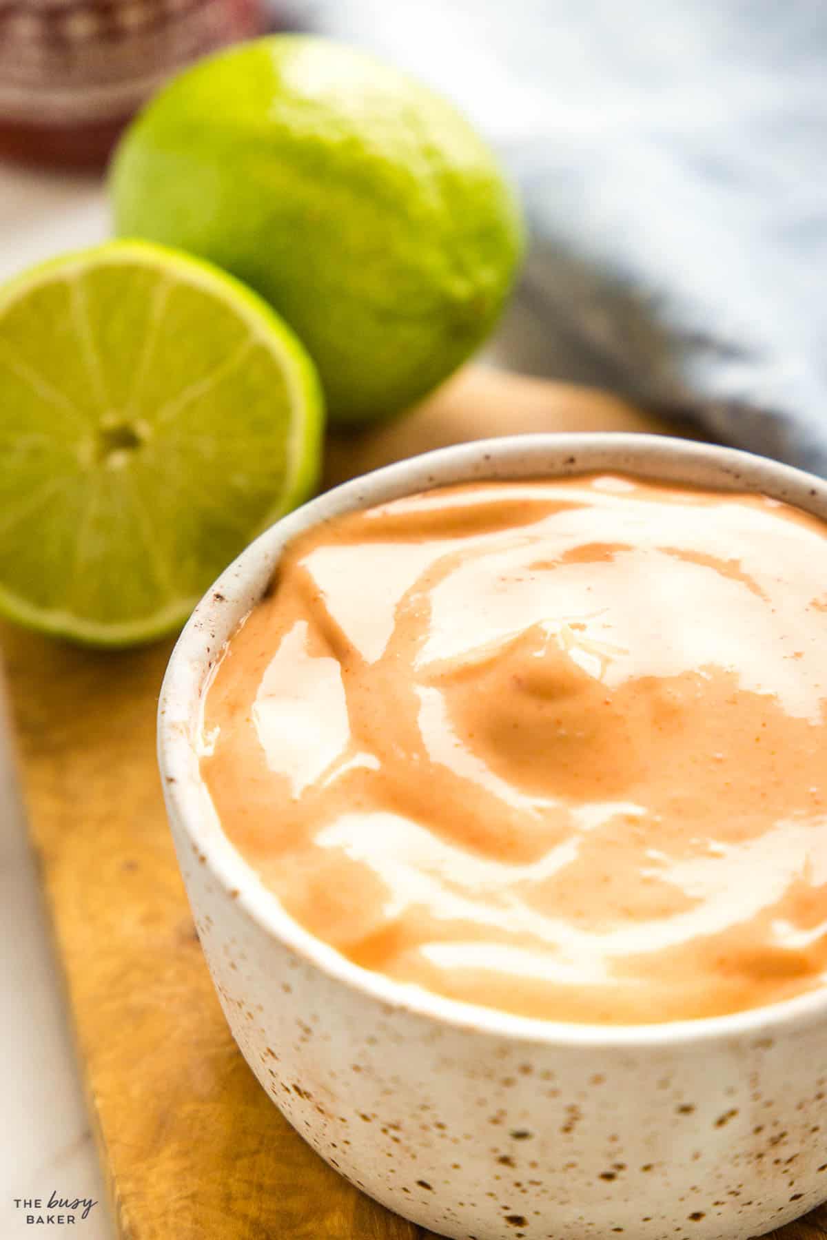 creamy mayonnaise with hot sauce