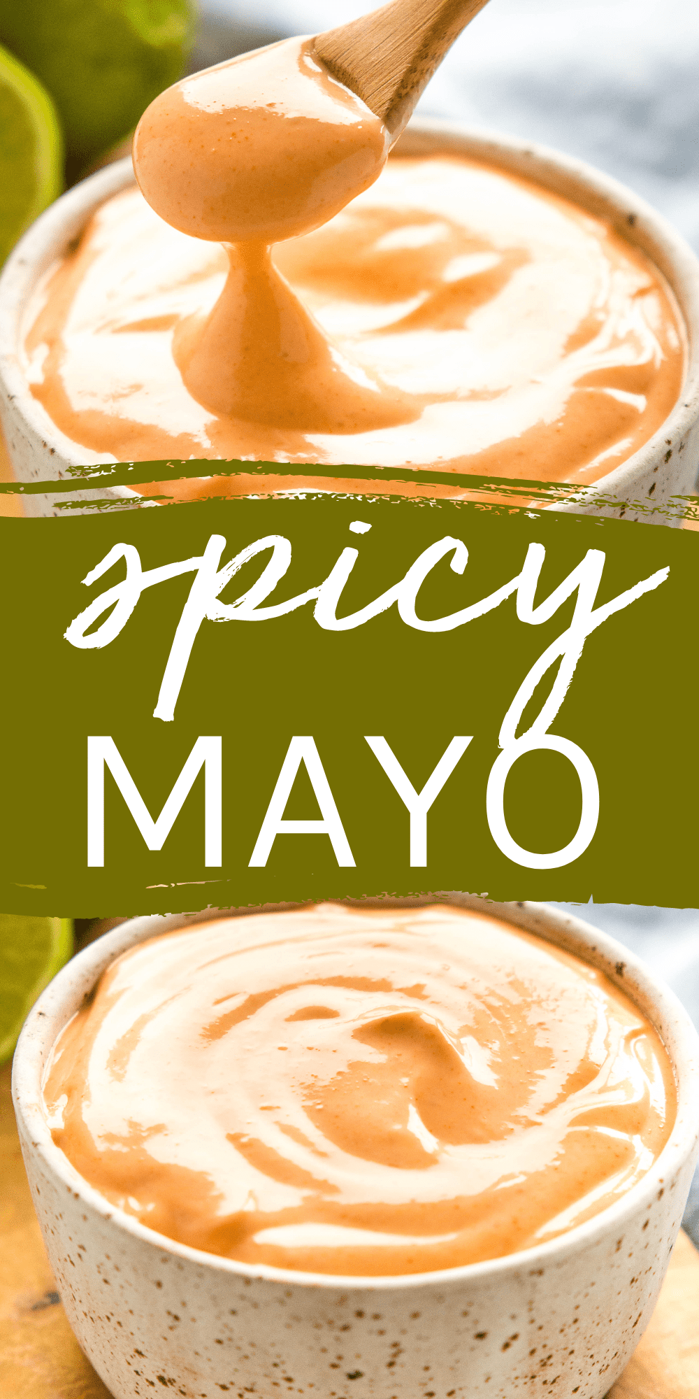 This Spicy Mayo recipe is a tangy, creamy sauce that ads a spicy kick to sushi, sandwiches, burgers, tacos, or wraps. It's simple to make in minutes with only 3 ingredients! Recipe from thebusybaker.ca! #spicymayo #spicysauce #hotsauce #homemadespicymayo #japanesemayo #sushimayo #srirachamayo via @busybakerblog