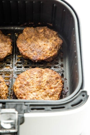 Air Fryer Burgers - The Busy Baker