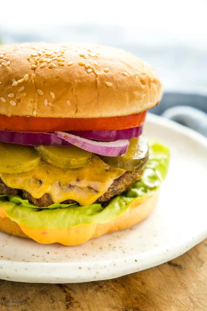 Air Fryer Burgers - The Busy Baker