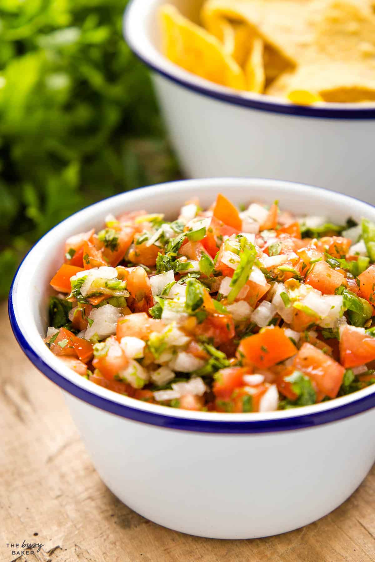 bowl of pico de gallo