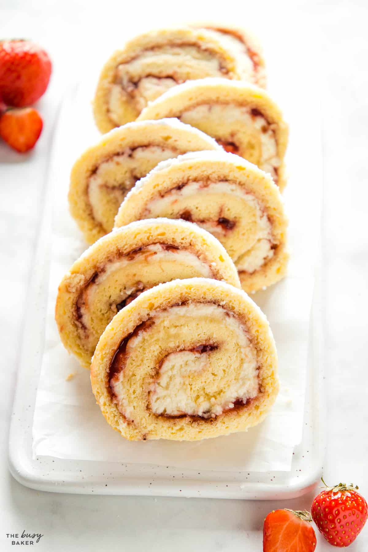 roll cake recipe with strawberry jam