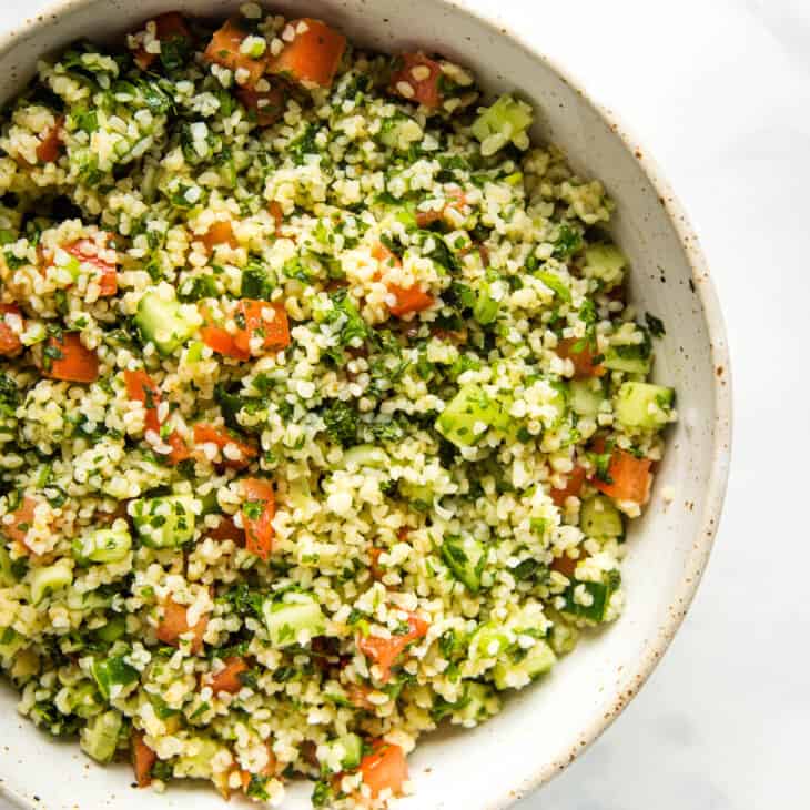 Tabbouleh Salad (Tabouli) - The Busy Baker