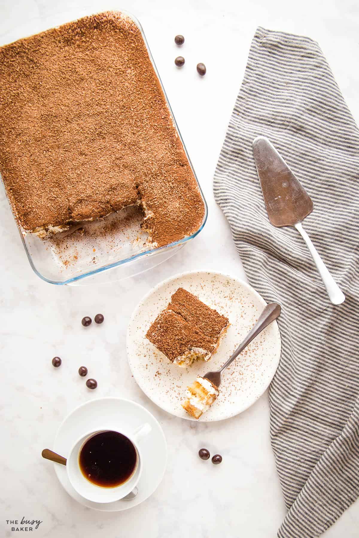 overhead image: tiramisu