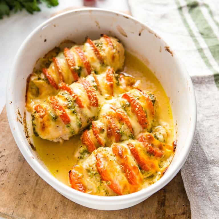 Pesto Chicken Bake - The Busy Baker