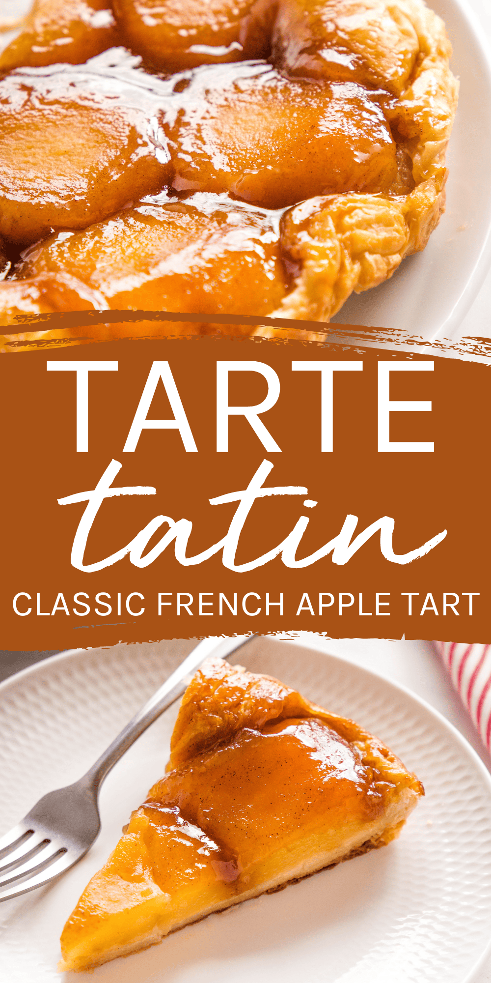 This Tarte Tatin recipe is the best classic French apple tart made simple - caramelized apples in a sweet & buttery caramel sauce with a flaky pastry crust! Enjoy a slice of France from the comfort of your own kitchen with this timeless and authentic recipe, including pro tips and tricks for the PERFECT homemade Tarte Tatin! Recipe from thebusybaker.ca! #tartetatin #appletart #frenchdessert #frenchappletart #besttartetatin #appletartetatin #parisdessert #parisrecipe #frenchrecipe #parisdessert via @busybakerblog