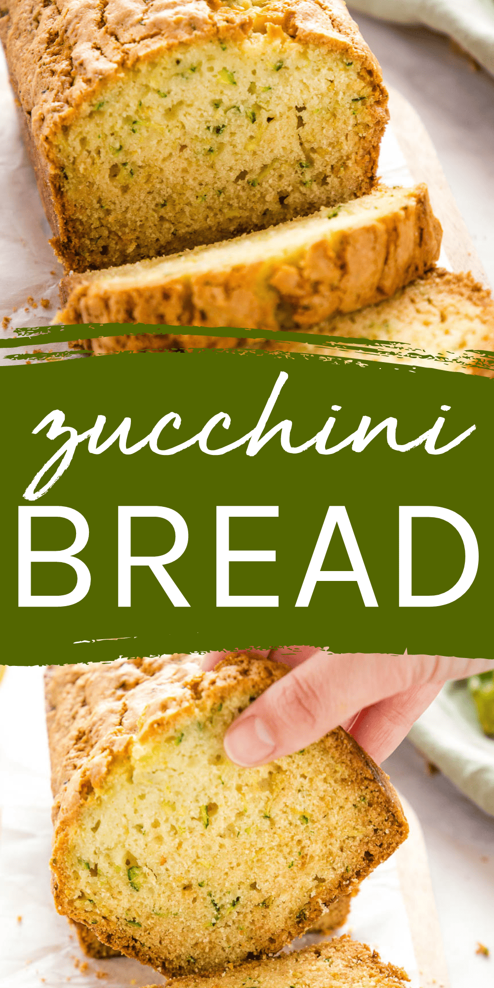 This Zucchini Bread recipe is a moist and tender loaf cake packed with fresh zucchini and flavoured with lemon. Easy to make in one bowl! Recipe from thebusybaker.ca! #zucchinibread #zucchini #zucchinibreadrecipe #quickbreadrecipe #zucchiniloaf #summerbaking #easybaking #howtobake #bakingtutorial #zucchinirecipe via @busybakerblog