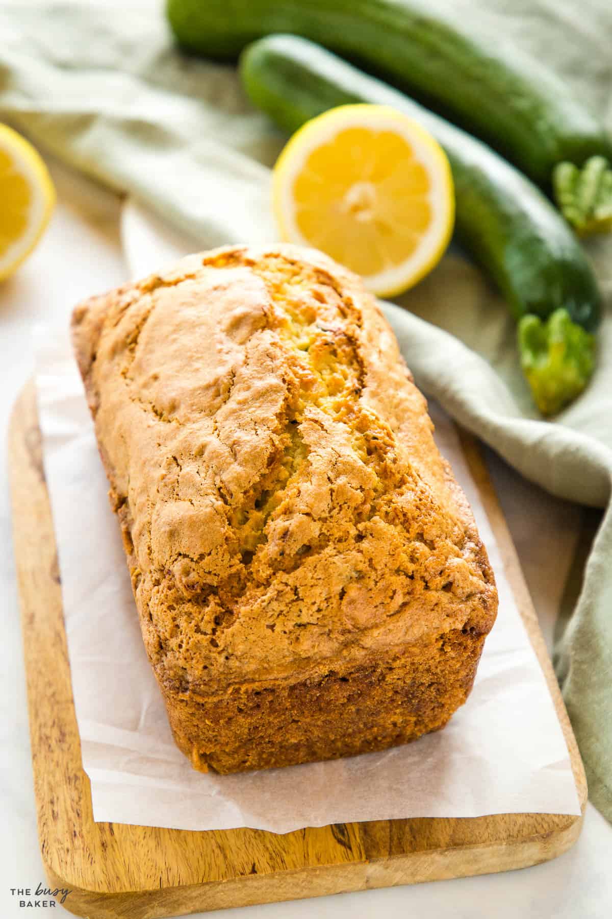 whole loaf of zucchini bread