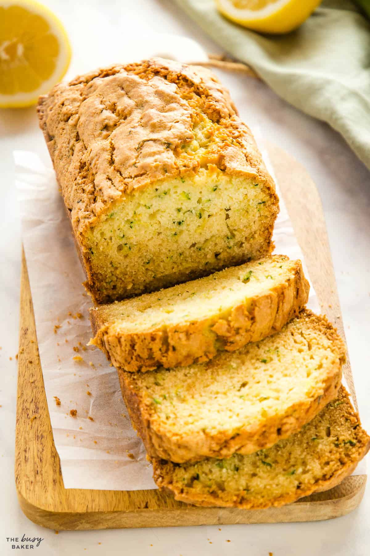 sliced lemon loaf