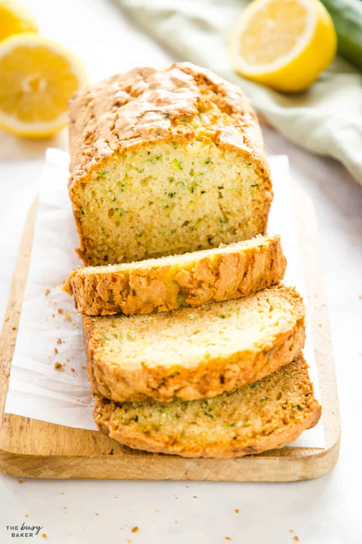 loaf of zucchini bread