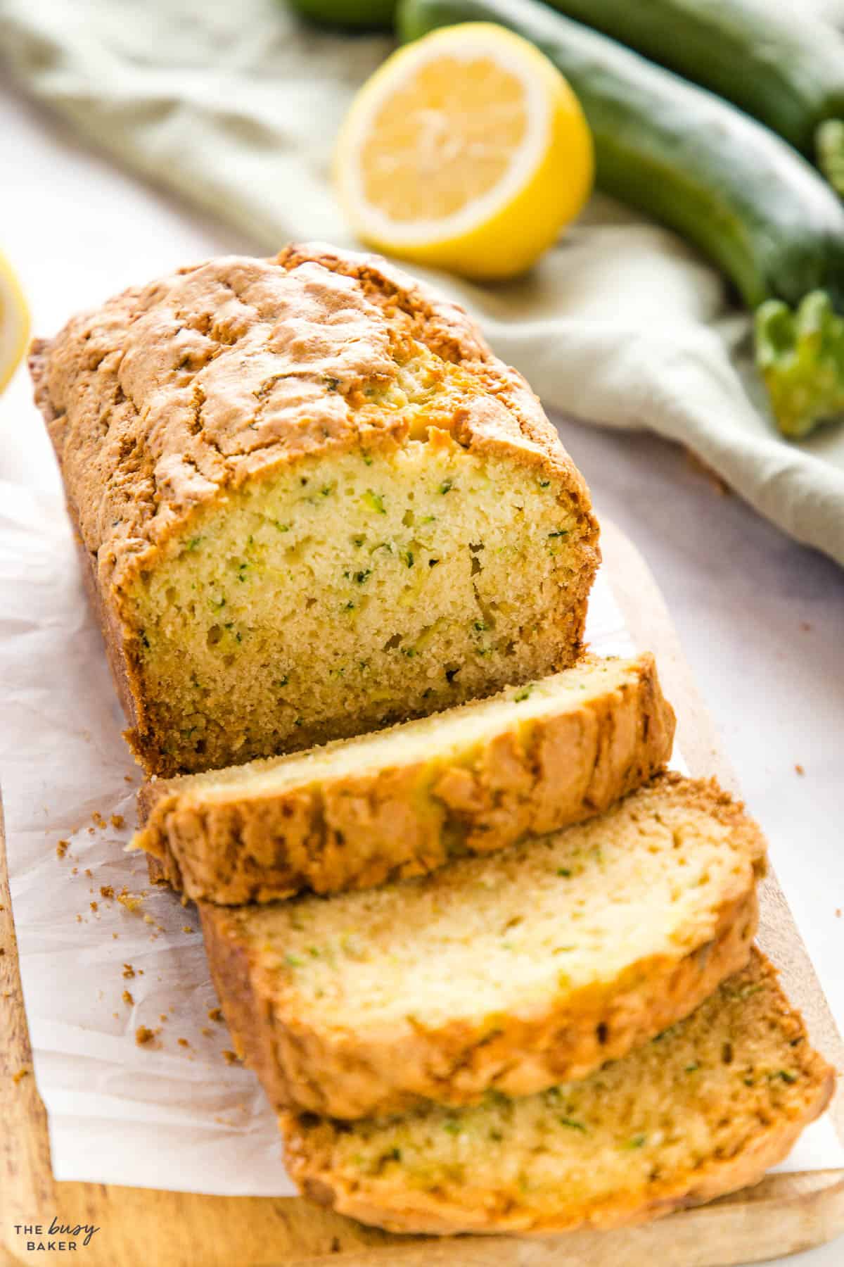 sliced loaf with zucchini