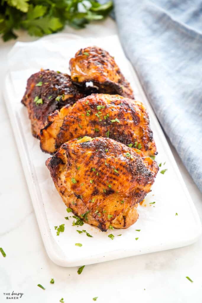 Air Fryer Chicken Thighs - The Busy Baker