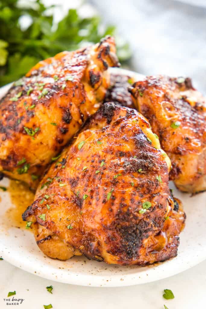 Air Fryer Chicken Thighs - The Busy Baker