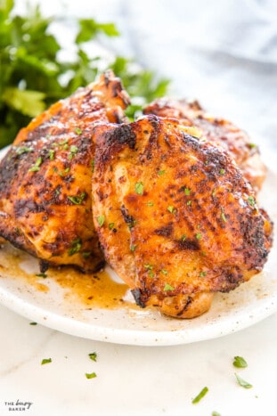 Air Fryer Chicken Thighs - The Busy Baker