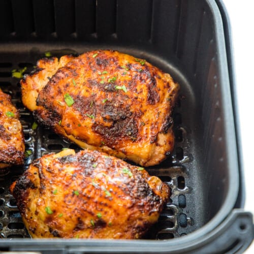 Air Fryer Chicken Thighs - The Busy Baker