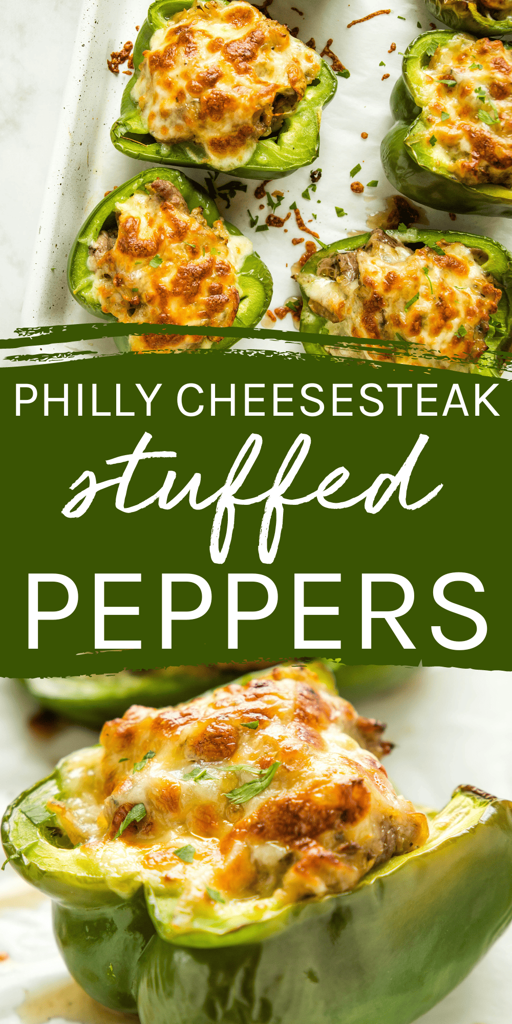 This Philly Cheesesteak Stuffed Peppers recipe is an easy healthy meal idea that's high in protein, low carb and keto-friendly with only 14 net carbs per serving. Made with steak, mushrooms, onions, and cheese, it's the perfect low carb way to enjoy the flavour of Philly Cheesesteak! Recipe from thebusybaker.ca! #phillycheesesteak #keto #steak #lowcarb #stuffedpeppers #lowcarbstuffedpeppers #easystuffedpeppers #lowcarbmeal #phillycheesesteakstuffedpeppers #stuffedpeppersrecipe #phillycheesesteakrecipe #ketomeal #ketodinner #ketorecipe via @busybakerblog