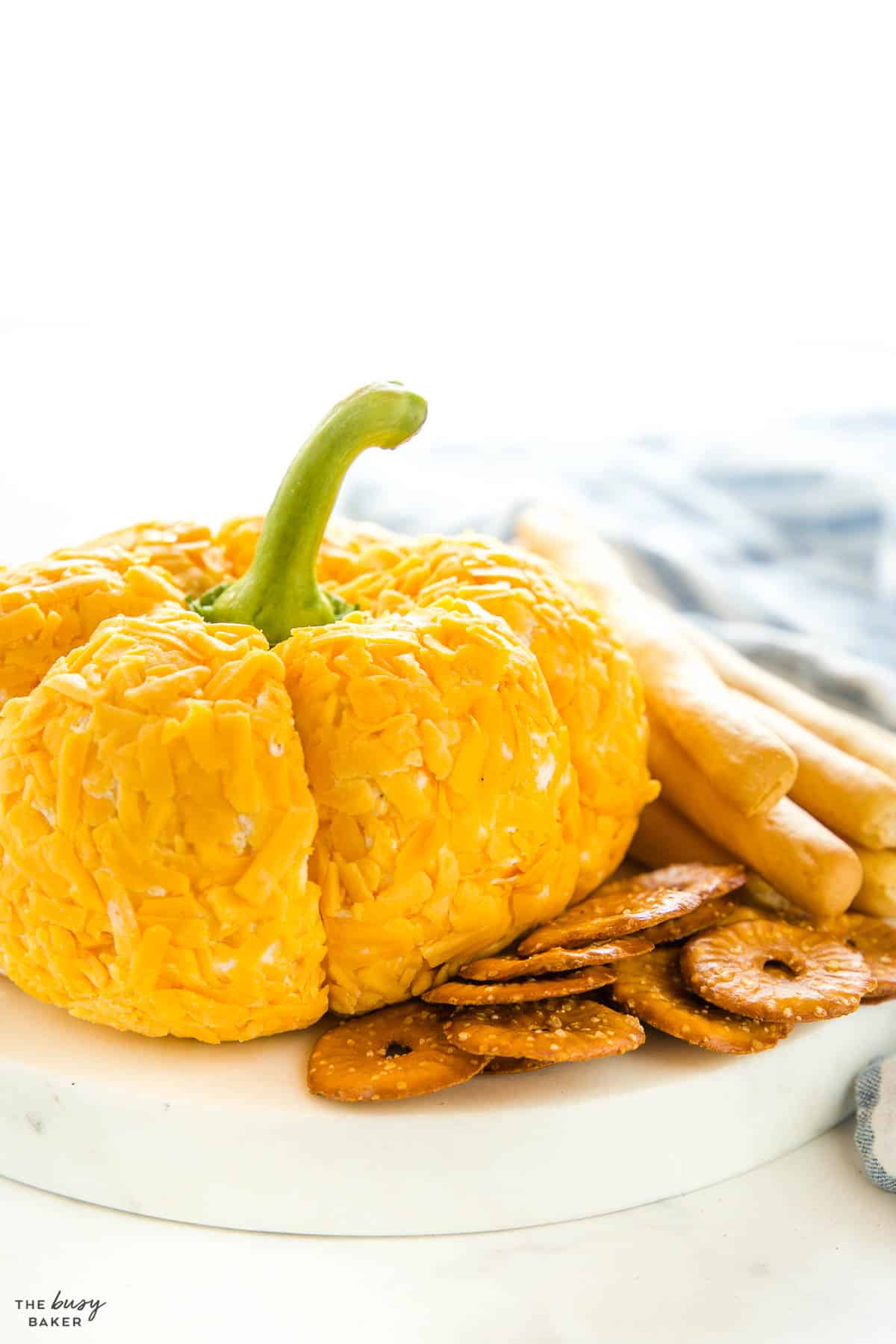 cheese ball recipe shaped like a pumpkin