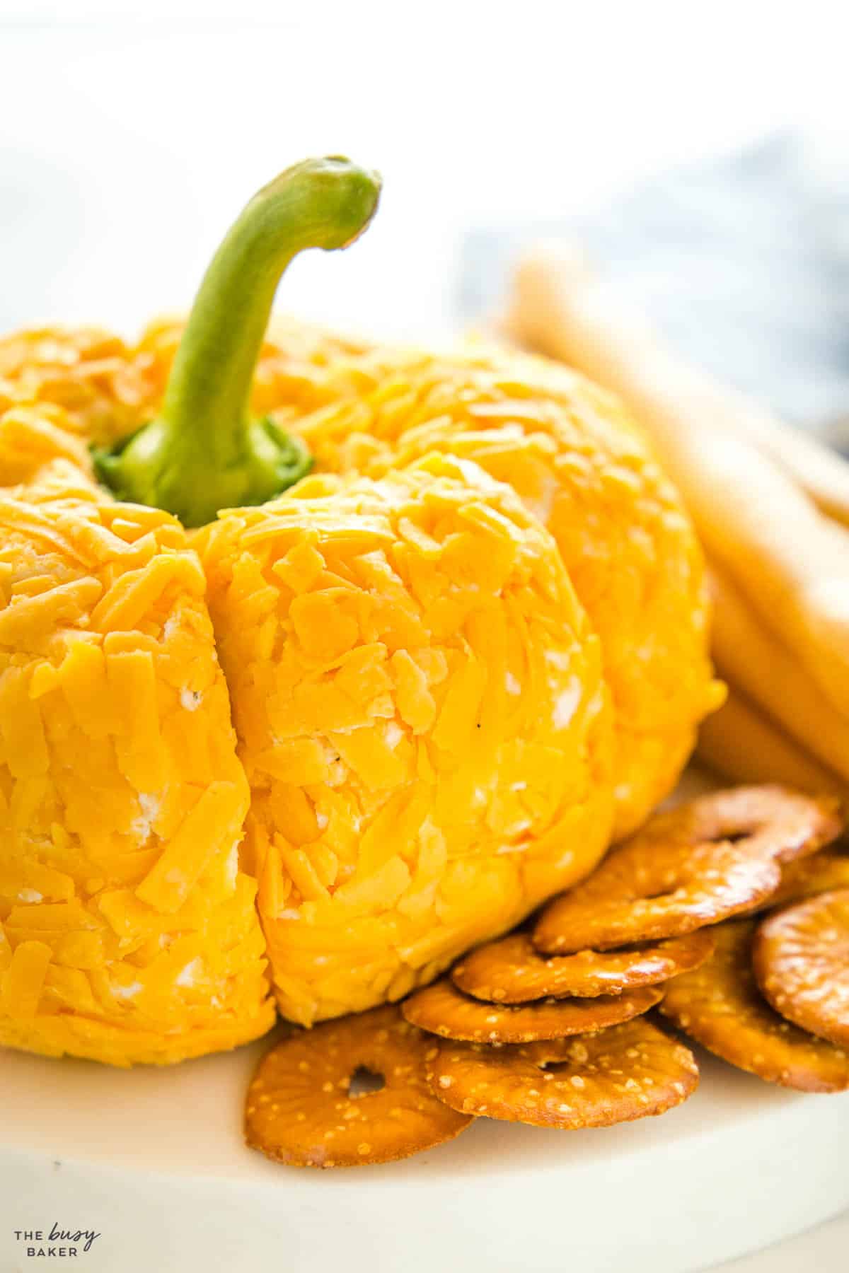 pumpkin shaped cheese ball