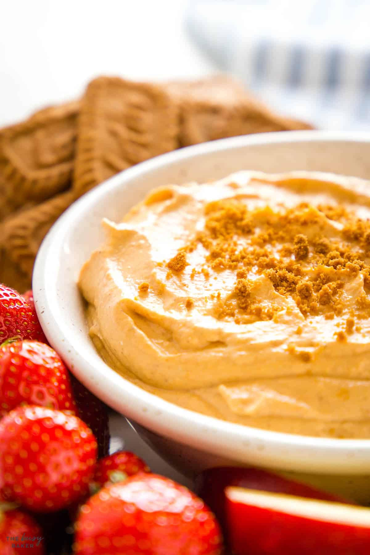 pumpkin dip close-up image