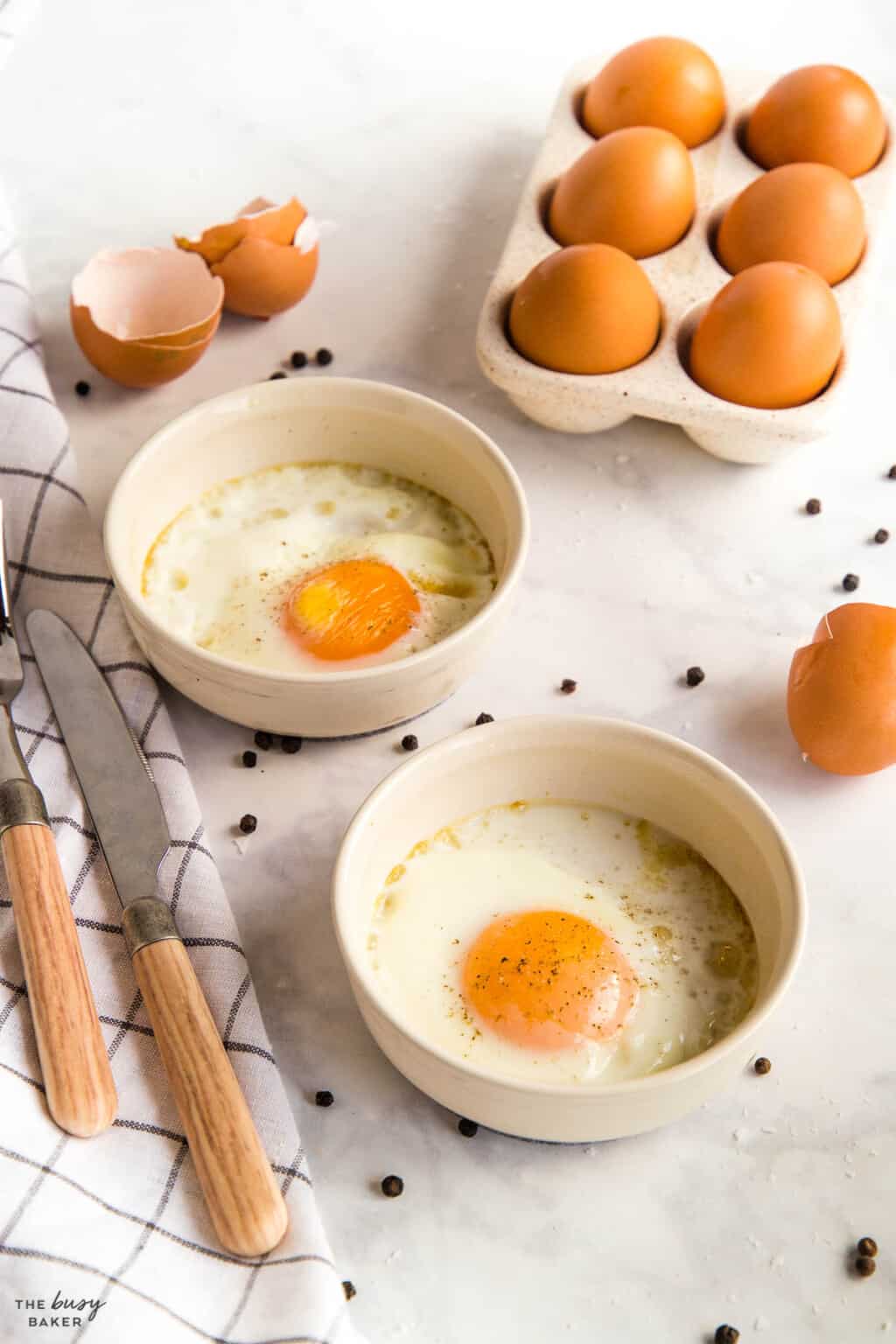 Air Fryer Eggs - The Busy Baker
