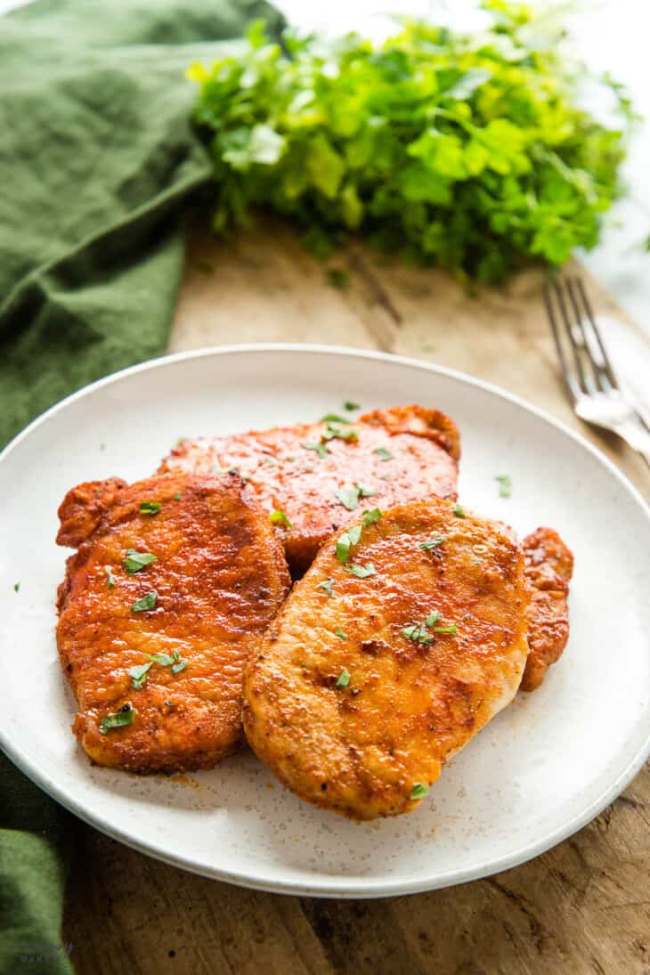 Air Fryer Pork Chops - The Busy Baker