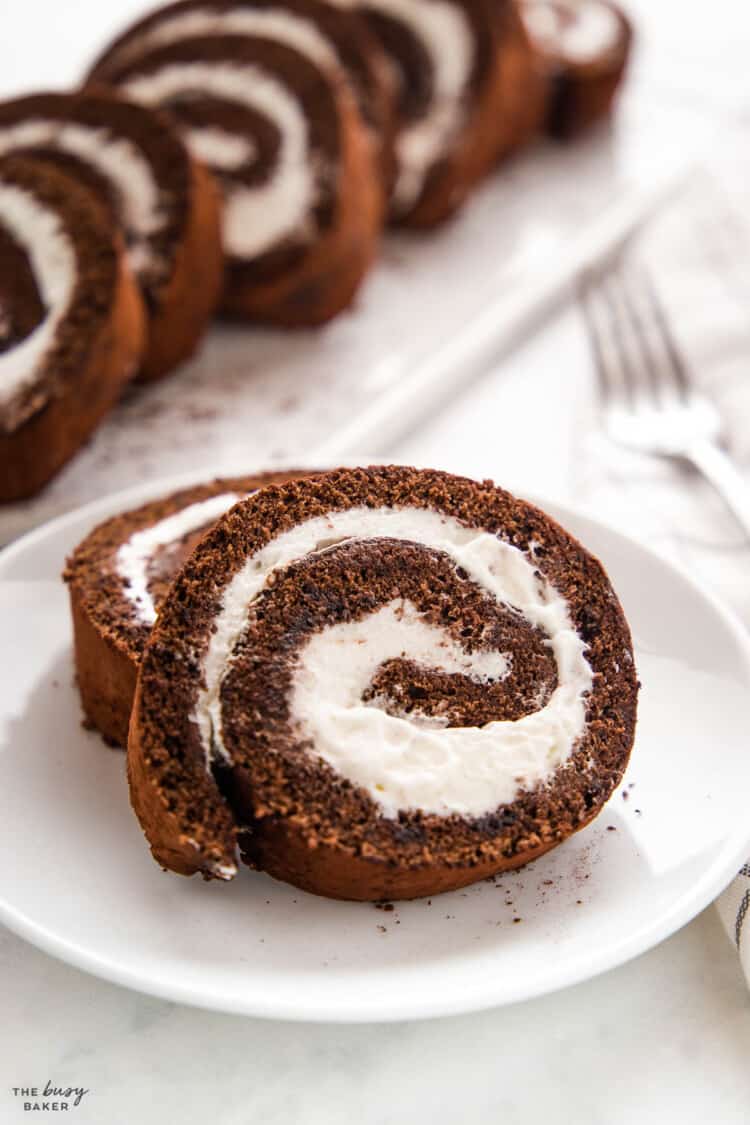 Chocolate Swiss Roll - The Busy Baker