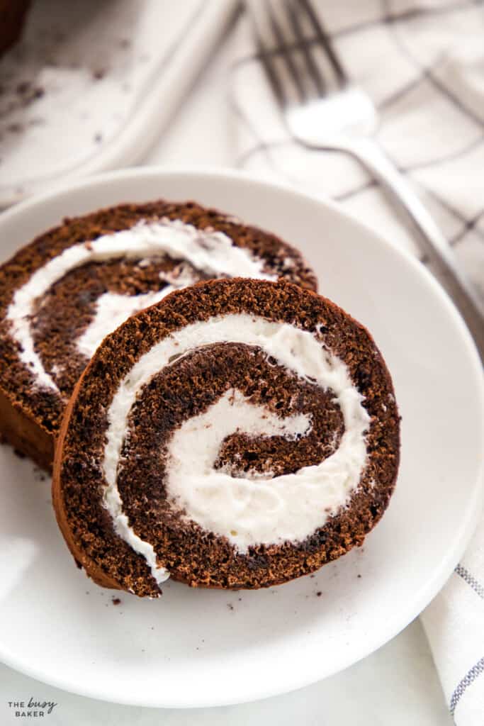 Chocolate Swiss Roll - The Busy Baker