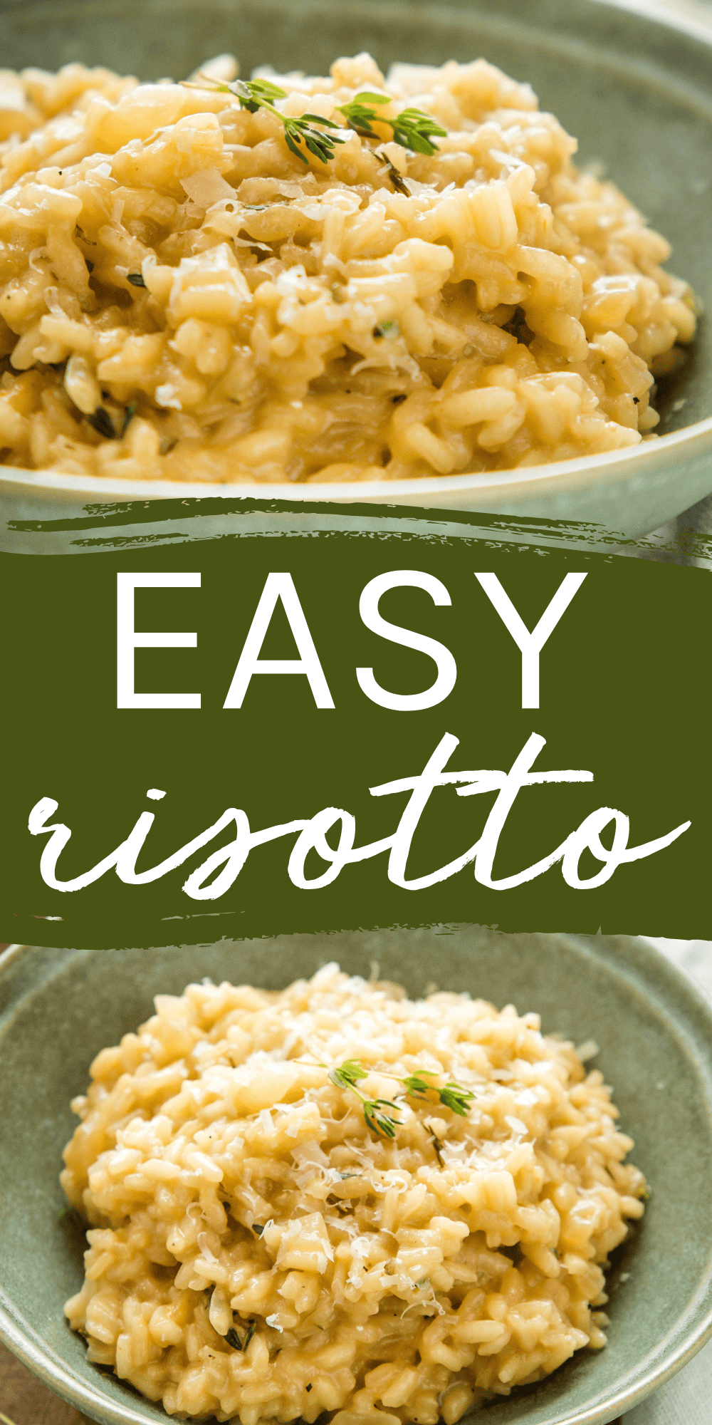 This Easy Risotto recipe is the best simple risotto that's easy to make in 20 minutes or less! The perfect restaurant-quality side dish that's easy enough for a busy weeknight! Recipe from thebusybaker.ca! #easyrisotto #risotto #risottorecipe #risottotips #howtomakerisotto #homemaderisotto via @busybakerblog